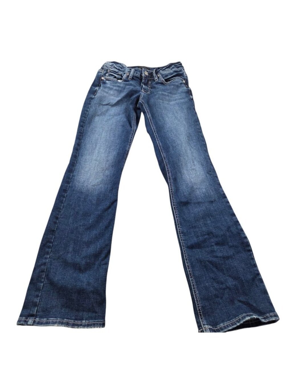 Silver Jeans Womens 27x31 Britt Slim Bootcut Dark Wash Denim